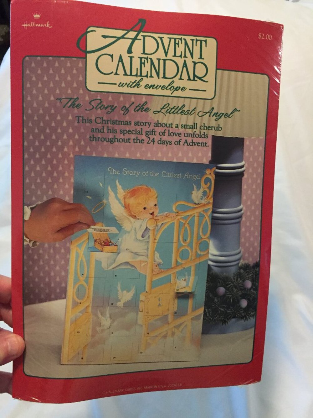 HALLMARK Christmas The Littlest Angel Advent Calendar w/Envelope Vintage SEALED